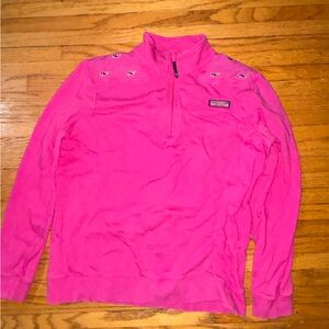 Pink Vinyard Vines Quater Zip